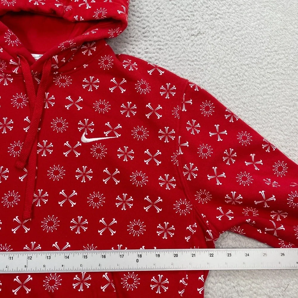 Nike Sportswear Club Fleece Christmas‎ Monogram Hoodie Men's Small FJ1635-657